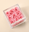 Magnificent Roses® Personalized Connected Love Miniature Pink Rose Keepsake Box