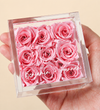 Magnificent Roses® Personalized Connected Love Miniature Pink Rose Keepsake Box