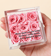 Magnificent Roses® Personalized For Mom Miniature Pink Rose Keepsake Box